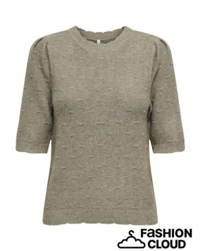 ONLKATIA SS STRUCTURE O-NECK CC KNT