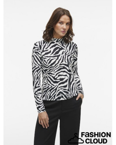 VILEOA L/S HIGH NECK TOP - NOOS