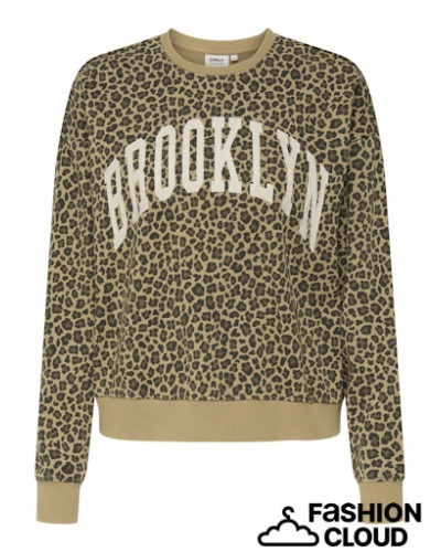 ONLLEO L/S O-NECK PULLOVER TEXT SWT