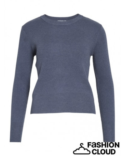 VICOMFY O-NECK L/S KNIT TOP- NOOS