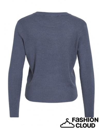 VICOMFY O-NECK L/S KNIT TOP- NOOS