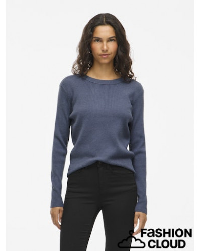 VICOMFY O-NECK L/S KNIT TOP- NOOS