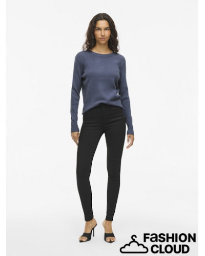 VICOMFY O-NECK L/S KNIT TOP- NOOS