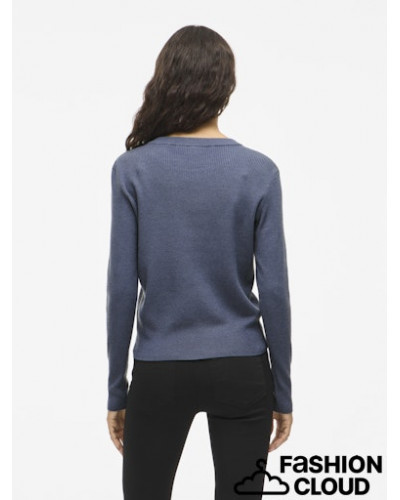 VICOMFY O-NECK L/S KNIT TOP- NOOS