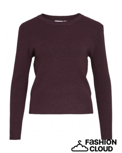 VICOMFY O-NECK L/S KNIT TOP- NOOS