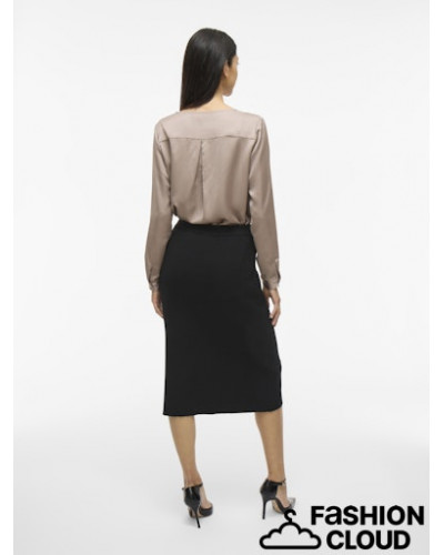 VICOMFY A-LINE KNIT SKIRT- NOOS