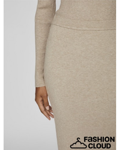 VICOMFY A-LINE KNIT SKIRT- NOOS