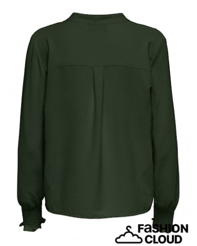ONLMETTE V-NECK LS SMOCK TOP NOOS WVN