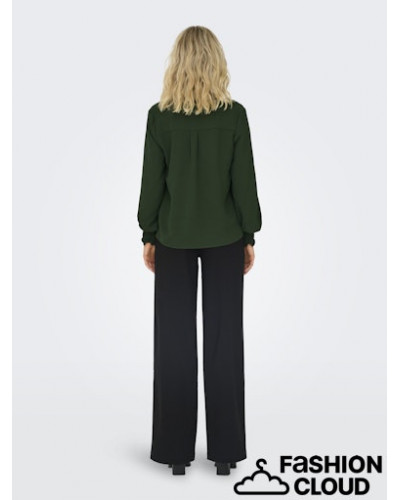 ONLMETTE V-NECK LS SMOCK TOP NOOS WVN