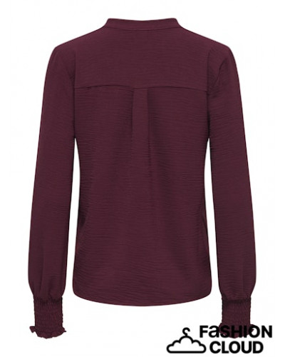 ONLMETTE V-NECK LS SMOCK TOP NOOS WVN
