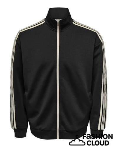 ONSRIBER RLX LS ZIP STRIPE TRACK SWEAT