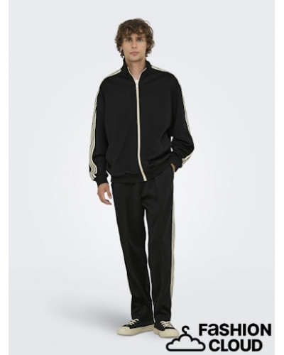 ONSRIBER RLX LS ZIP STRIPE TRACK SWEAT