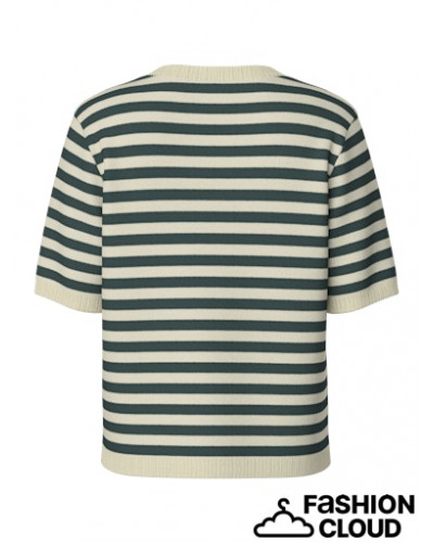 PCORINA SS STRIPE KNIT CARDI PWP BC