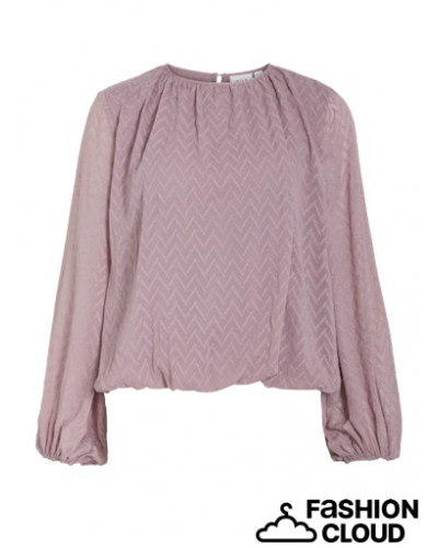 VINECHEL L/S O-NECK TOP/KA