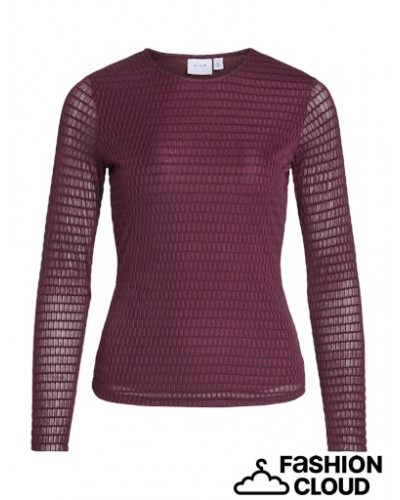 VILARINE O-NECK L/S TOP - NOOS