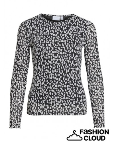 VILARINE O-NECK L/S TOP - NOOS