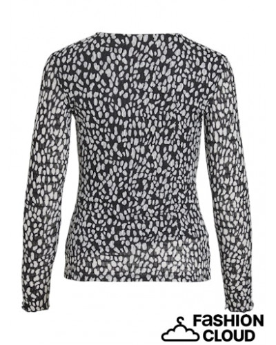 VILARINE O-NECK L/S TOP - NOOS