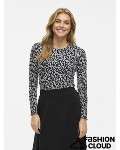 VILARINE O-NECK L/S TOP - NOOS
