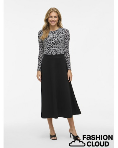 VILARINE O-NECK L/S TOP - NOOS