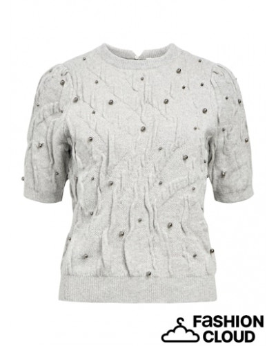 OBJPENNY KNIT RE S/S PULLOVER CC3