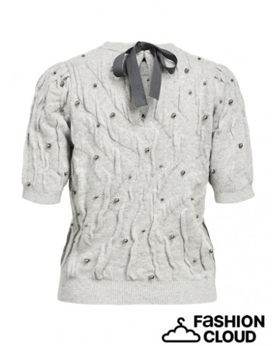 OBJPENNY KNIT RE S/S PULLOVER CC3