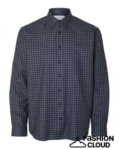 SLHREG-LEO HEATHER SHIRT LS NOOS