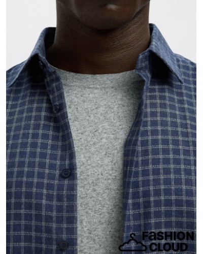SLHREG-LEO HEATHER SHIRT LS NOOS