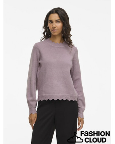 VINIKOLINA O-NECK L/S KNIT TOP - NOOS