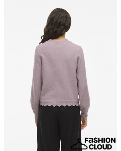 VINIKOLINA O-NECK L/S KNIT TOP - NOOS