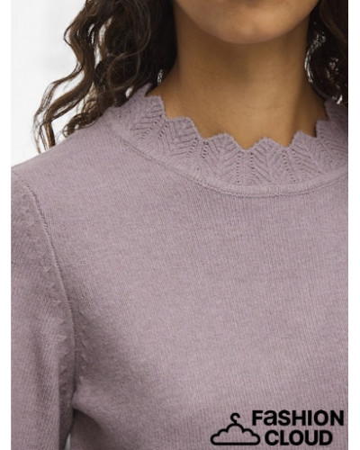 VINIKOLINA O-NECK L/S KNIT TOP - NOOS