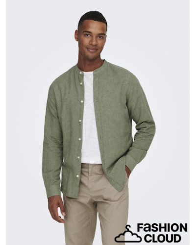 ONSCAIDEN LIFE LS LINEN BLEND MAO NOOS