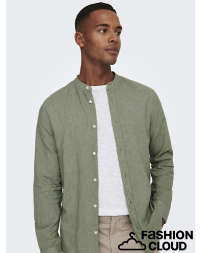 ONSCAIDEN LIFE LS LINEN BLEND MAO NOOS