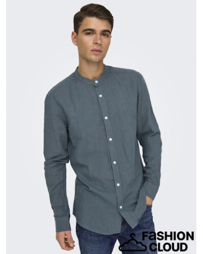 ONSCAIDEN LIFE LS LINEN BLEND MAO NOOS