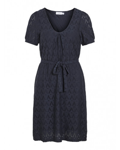 VIAMALINA V-NECK S/S DRESS/PB