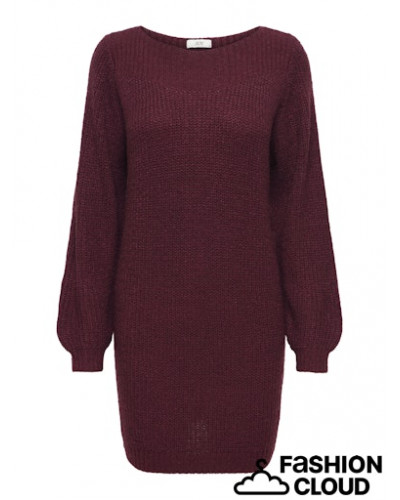 JDYWHITNEY MEGAN L/S BOAT DRESS KNT NOOS