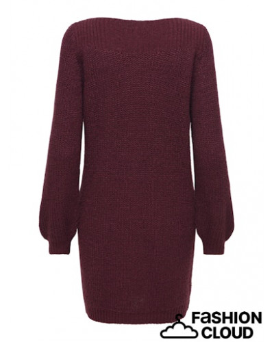 JDYWHITNEY MEGAN L/S BOAT DRESS KNT NOOS