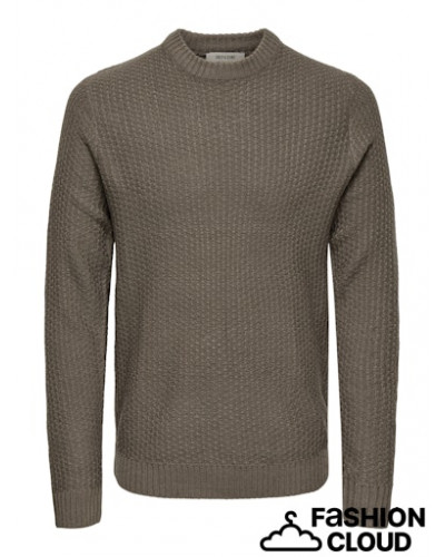 ONSALAM REG 5 STRUC CREW KNIT