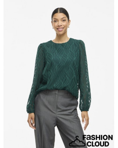 VIMIKA O-NECK L/S TOP - NOOS