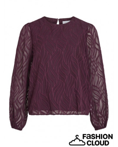 VIMIKA O-NECK L/S TOP - NOOS