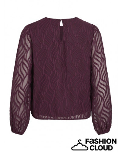 VIMIKA O-NECK L/S TOP - NOOS