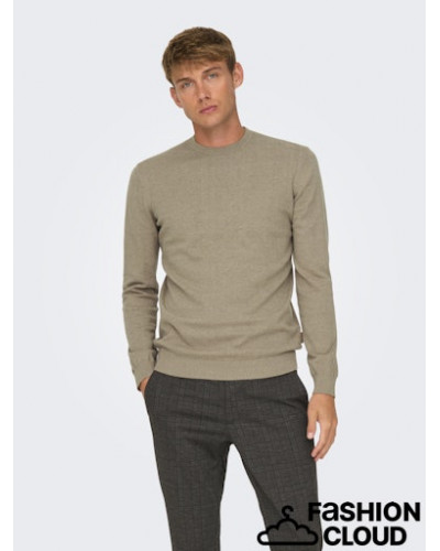 ONSERIC REG 12 STRUC CREW KNIT NOOS