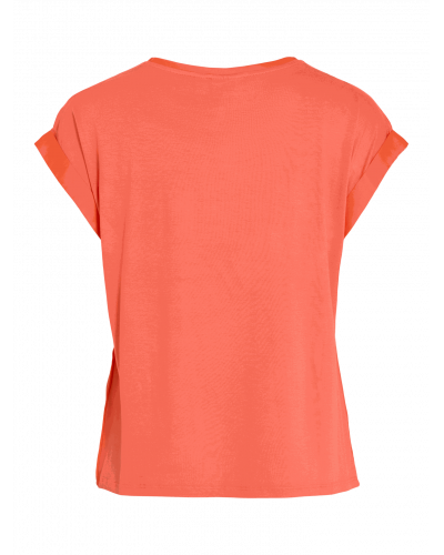 VIELLETTE S/S SATIN TOP - NOOS