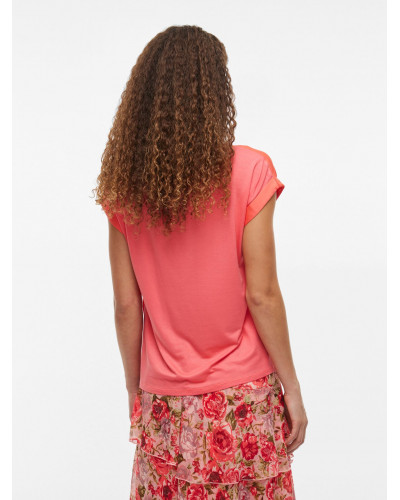 VIELLETTE S/S SATIN TOP - NOOS