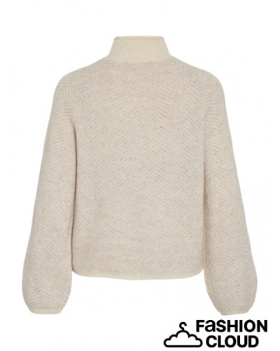 VILORY HIGH NECK L/S KNIT TOP - NOOS