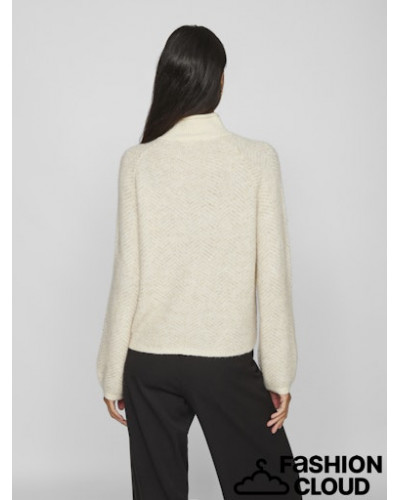 VILORY HIGH NECK L/S KNIT TOP - NOOS