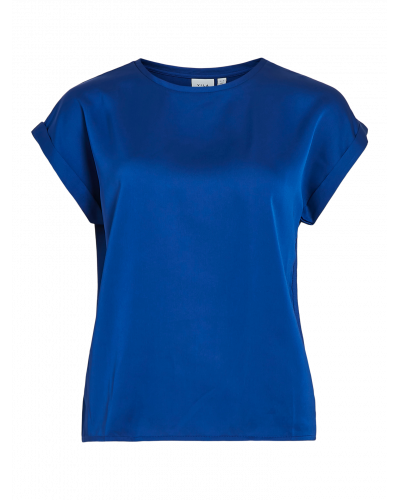 VIELLETTE S/S SATIN TOP - NOOS
