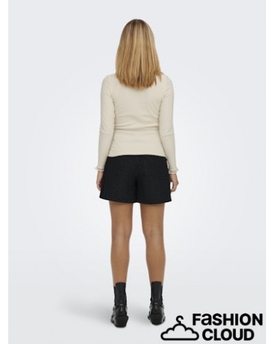 ONLLESLIE L/S LACE MIX TOP JRS