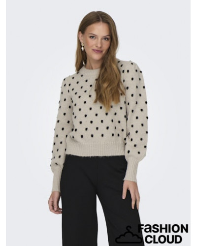JDYSIGRID LIFE L/S ON PUFF PULL KNT NOOS