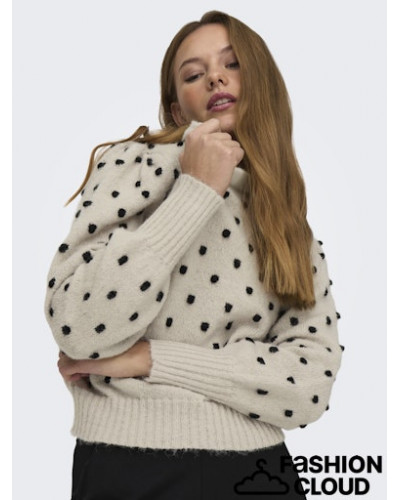 JDYSIGRID LIFE L/S ON PUFF PULL KNT NOOS