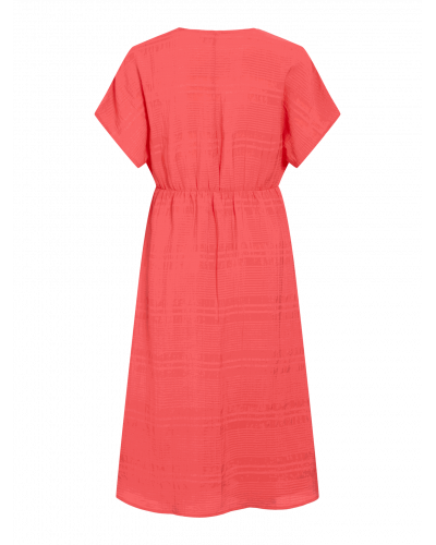 VIJILALA V-NECK S/S MIDI DRESS